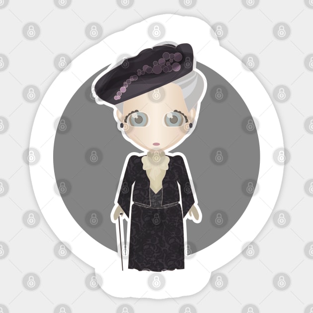 Violet Crawley Sticker by rickyk